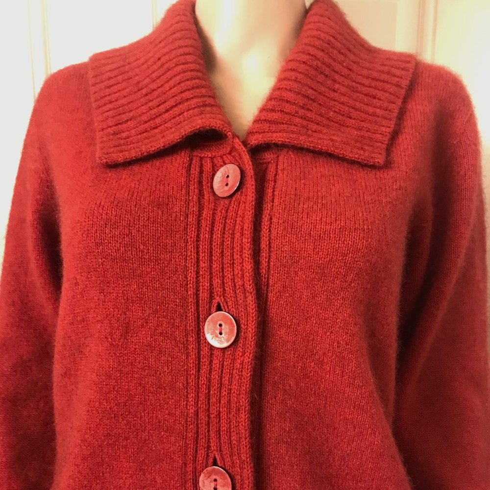 McDonald New Zealand Red Cardigan Size Small